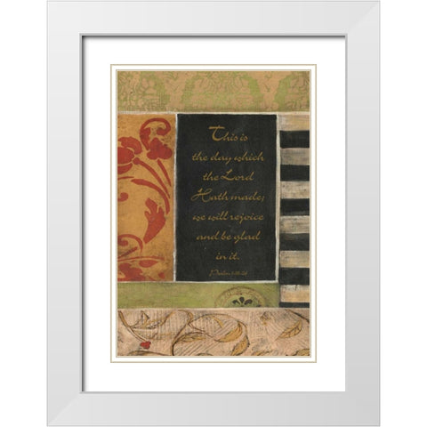 . White Modern Wood Framed Art Print with Double Matting by Haynes, Smith