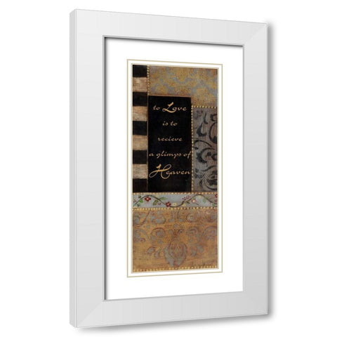 . White Modern Wood Framed Art Print with Double Matting by Haynes, Smith