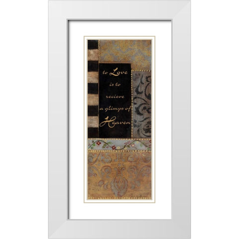 . White Modern Wood Framed Art Print with Double Matting by Haynes, Smith