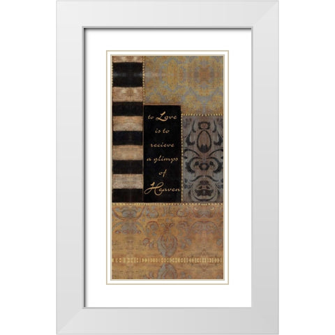 . White Modern Wood Framed Art Print with Double Matting by Haynes, Smith