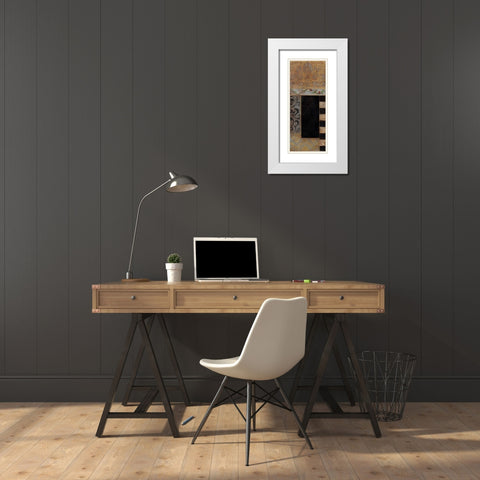 . White Modern Wood Framed Art Print with Double Matting by Haynes, Smith