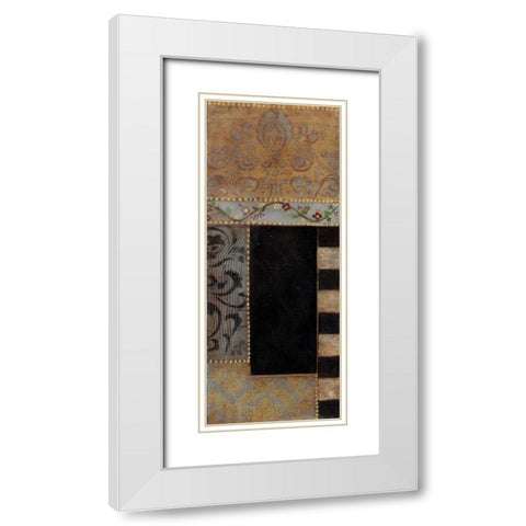 . White Modern Wood Framed Art Print with Double Matting by Haynes, Smith