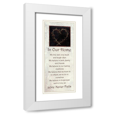 . White Modern Wood Framed Art Print with Double Matting by Haynes, Smith