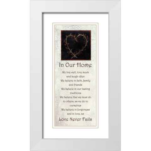 . White Modern Wood Framed Art Print with Double Matting by Haynes, Smith