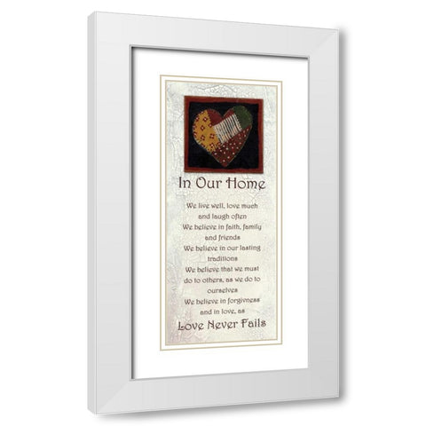 . White Modern Wood Framed Art Print with Double Matting by Haynes, Smith