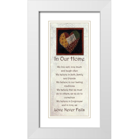 . White Modern Wood Framed Art Print with Double Matting by Haynes, Smith