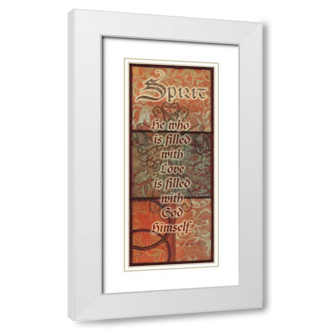 . White Modern Wood Framed Art Print with Double Matting by Haynes, Smith