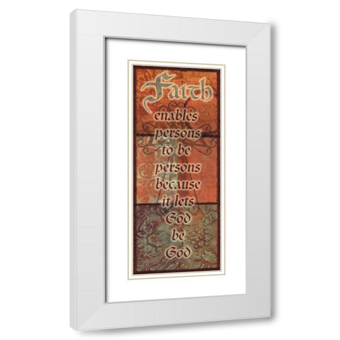 . White Modern Wood Framed Art Print with Double Matting by Haynes, Smith