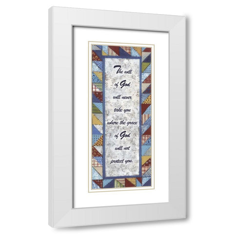 . White Modern Wood Framed Art Print with Double Matting by Haynes, Smith