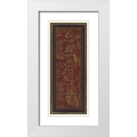 . White Modern Wood Framed Art Print with Double Matting by Haynes, Smith