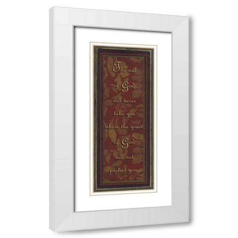 . White Modern Wood Framed Art Print with Double Matting by Haynes, Smith
