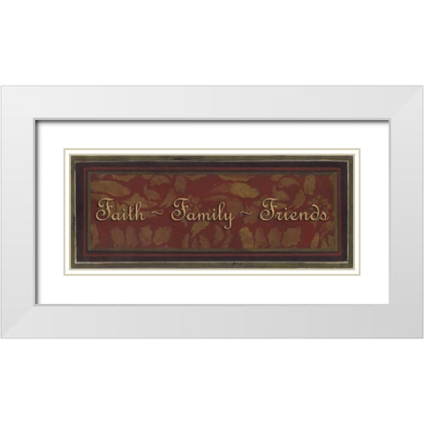 . White Modern Wood Framed Art Print with Double Matting by Haynes, Smith
