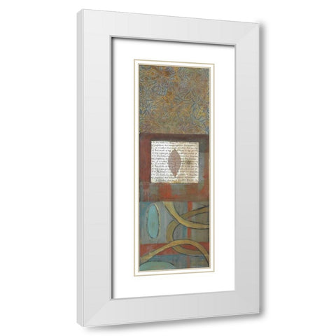 . White Modern Wood Framed Art Print with Double Matting by Haynes, Smith