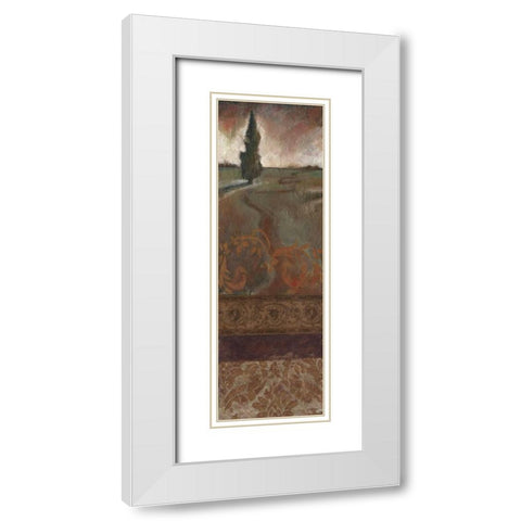 . White Modern Wood Framed Art Print with Double Matting by Haynes, Smith