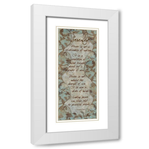 . White Modern Wood Framed Art Print with Double Matting by Haynes, Smith