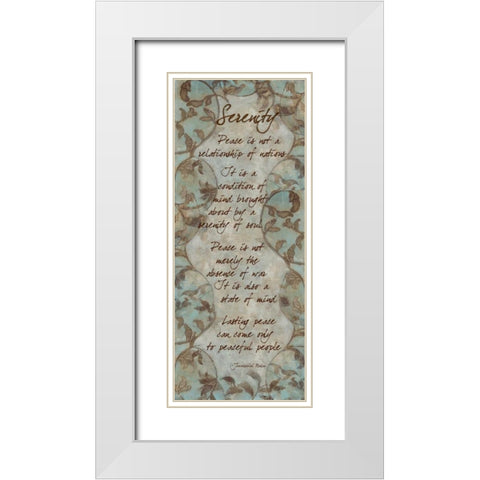 . White Modern Wood Framed Art Print with Double Matting by Haynes, Smith