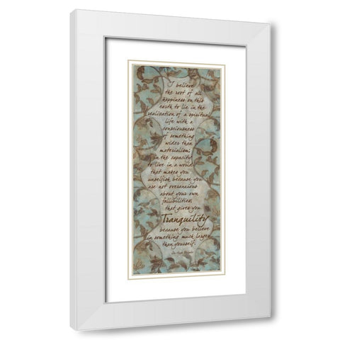 . White Modern Wood Framed Art Print with Double Matting by Haynes, Smith