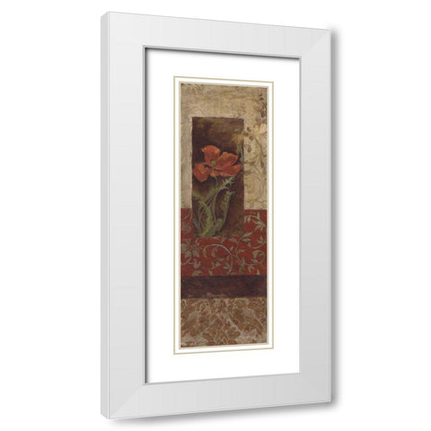 . White Modern Wood Framed Art Print with Double Matting by Haynes, Smith