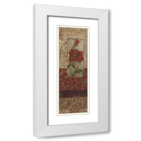 . White Modern Wood Framed Art Print with Double Matting by Haynes, Smith