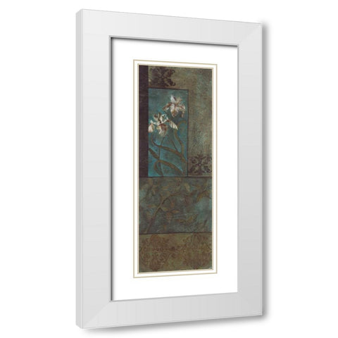 . White Modern Wood Framed Art Print with Double Matting by Haynes, Smith