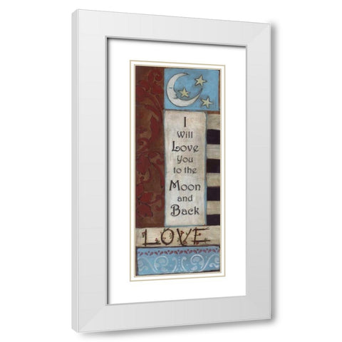 . White Modern Wood Framed Art Print with Double Matting by Haynes, Smith