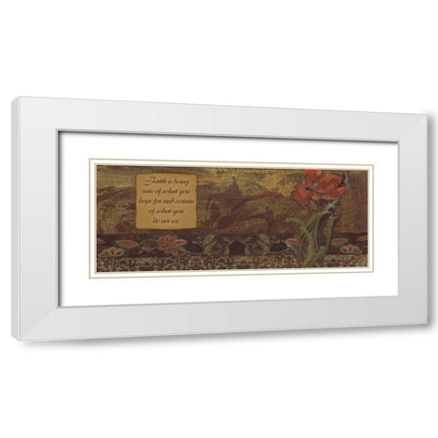 . White Modern Wood Framed Art Print with Double Matting by Haynes, Smith