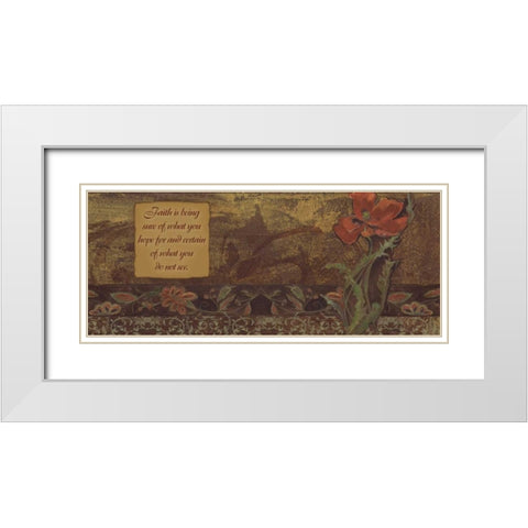 . White Modern Wood Framed Art Print with Double Matting by Haynes, Smith