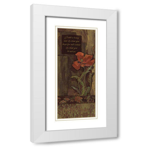 . White Modern Wood Framed Art Print with Double Matting by Haynes, Smith