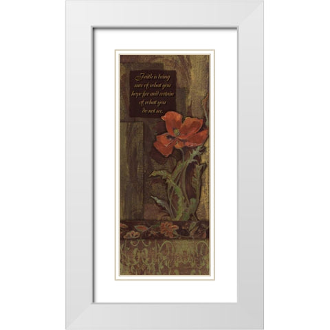. White Modern Wood Framed Art Print with Double Matting by Haynes, Smith
