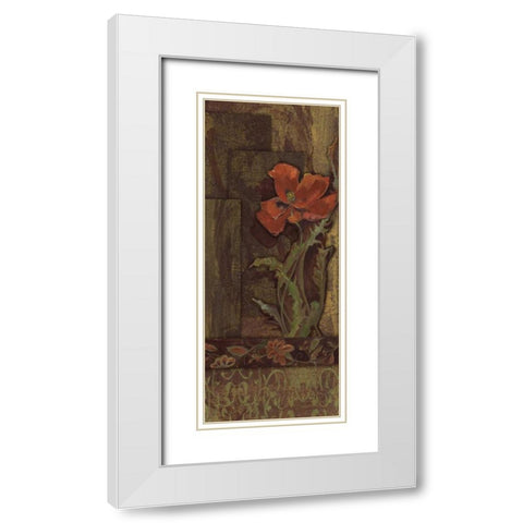 . White Modern Wood Framed Art Print with Double Matting by Haynes, Smith
