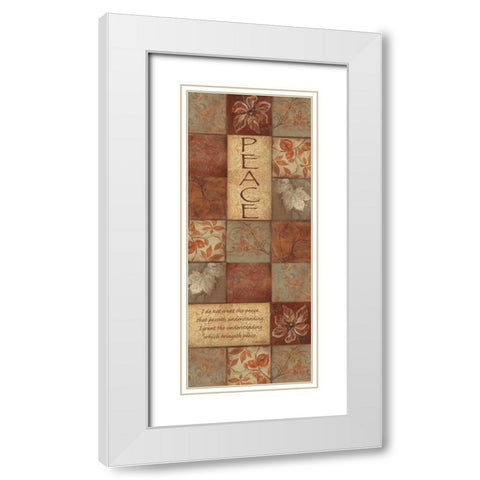 . White Modern Wood Framed Art Print with Double Matting by Haynes, Smith