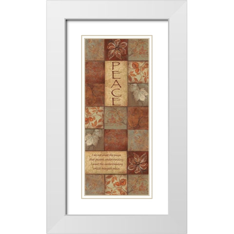 . White Modern Wood Framed Art Print with Double Matting by Haynes, Smith