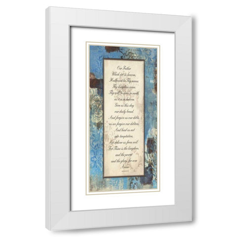 Winter Rain Inspirational White Modern Wood Framed Art Print with Double Matting by Haynes, Smith