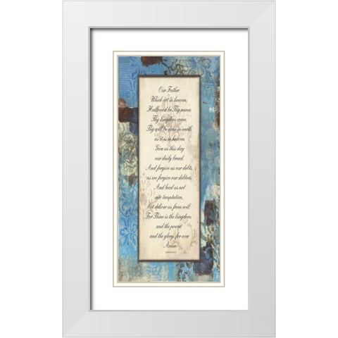 Winter Rain Inspirational White Modern Wood Framed Art Print with Double Matting by Haynes, Smith