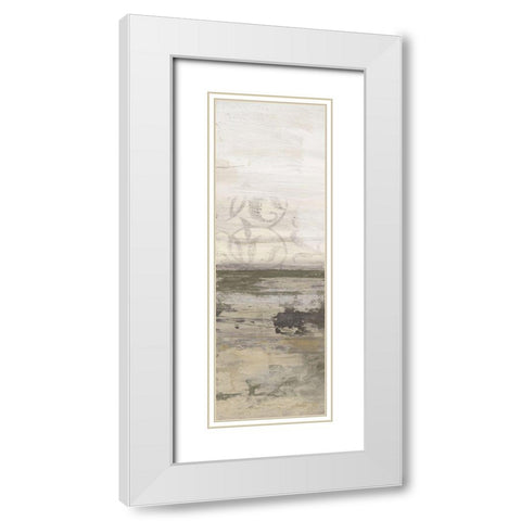 Desert Oasis 1 White Modern Wood Framed Art Print with Double Matting by Haynes, Smith