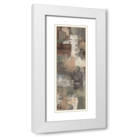 Earthy Stains 2 White Modern Wood Framed Art Print with Double Matting by Haynes, Smith