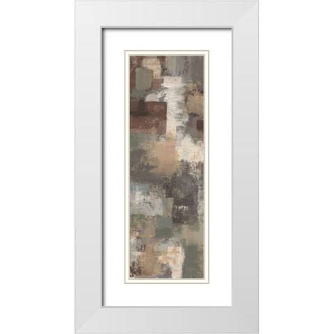 Earthy Stains 2 White Modern Wood Framed Art Print with Double Matting by Haynes, Smith