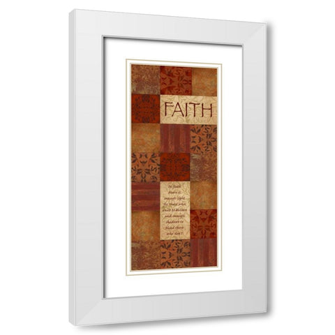 . White Modern Wood Framed Art Print with Double Matting by Haynes, Smith