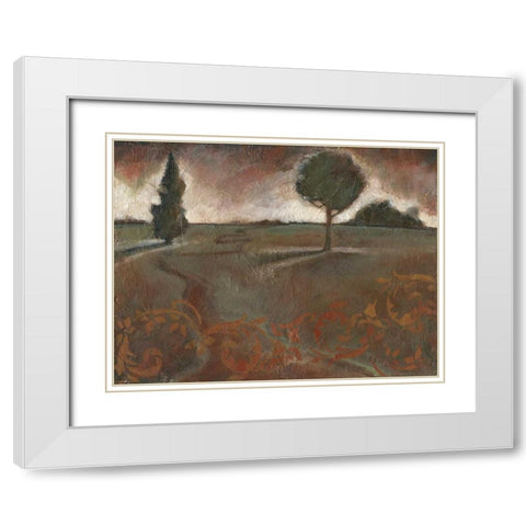 . White Modern Wood Framed Art Print with Double Matting by Haynes, Smith