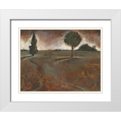 . White Modern Wood Framed Art Print with Double Matting by Haynes, Smith