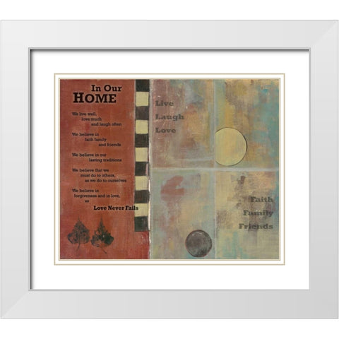 . White Modern Wood Framed Art Print with Double Matting by Haynes, Smith