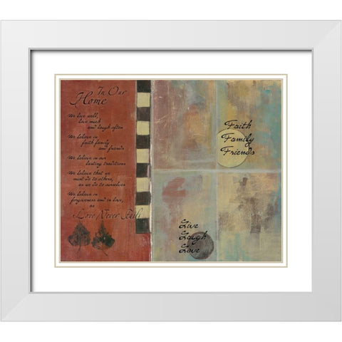 . White Modern Wood Framed Art Print with Double Matting by Haynes, Smith