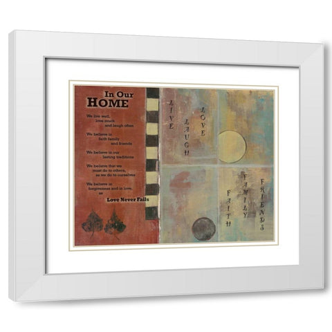 . White Modern Wood Framed Art Print with Double Matting by Haynes, Smith