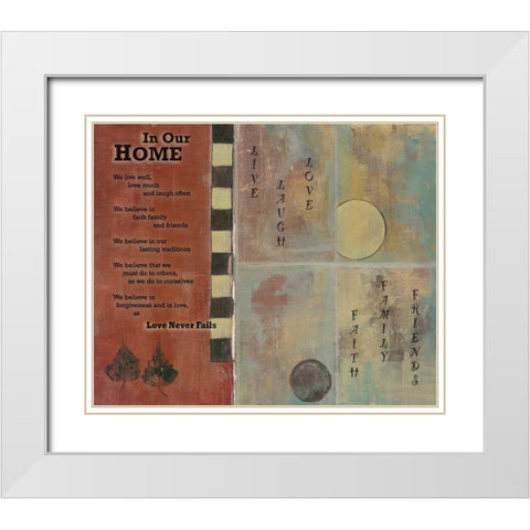 . White Modern Wood Framed Art Print with Double Matting by Haynes, Smith