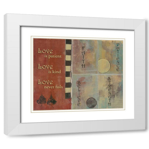 . White Modern Wood Framed Art Print with Double Matting by Haynes, Smith