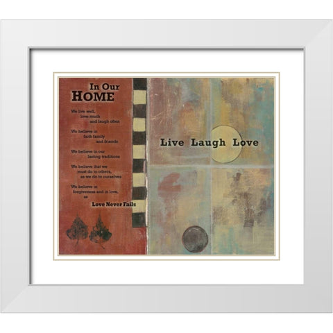 . White Modern Wood Framed Art Print with Double Matting by Haynes, Smith
