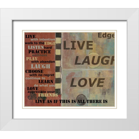 . White Modern Wood Framed Art Print with Double Matting by Haynes, Smith