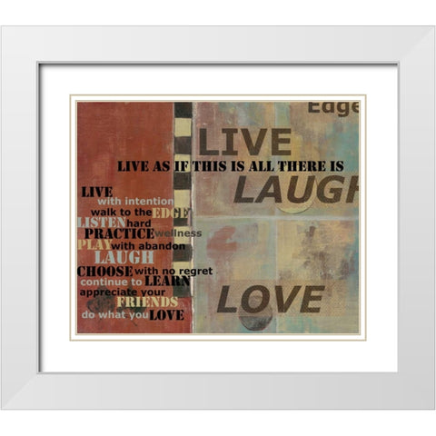 . White Modern Wood Framed Art Print with Double Matting by Haynes, Smith