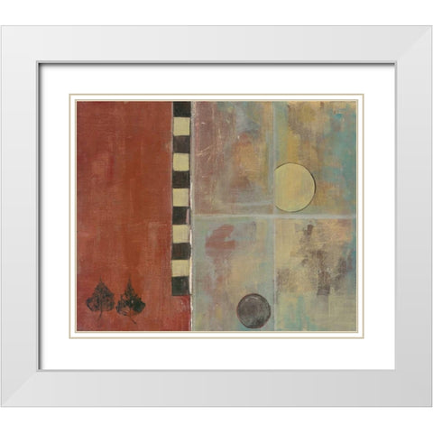 . White Modern Wood Framed Art Print with Double Matting by Haynes, Smith