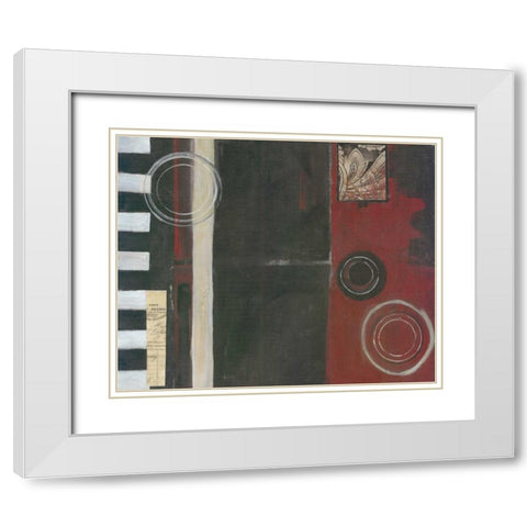 . White Modern Wood Framed Art Print with Double Matting by Haynes, Smith